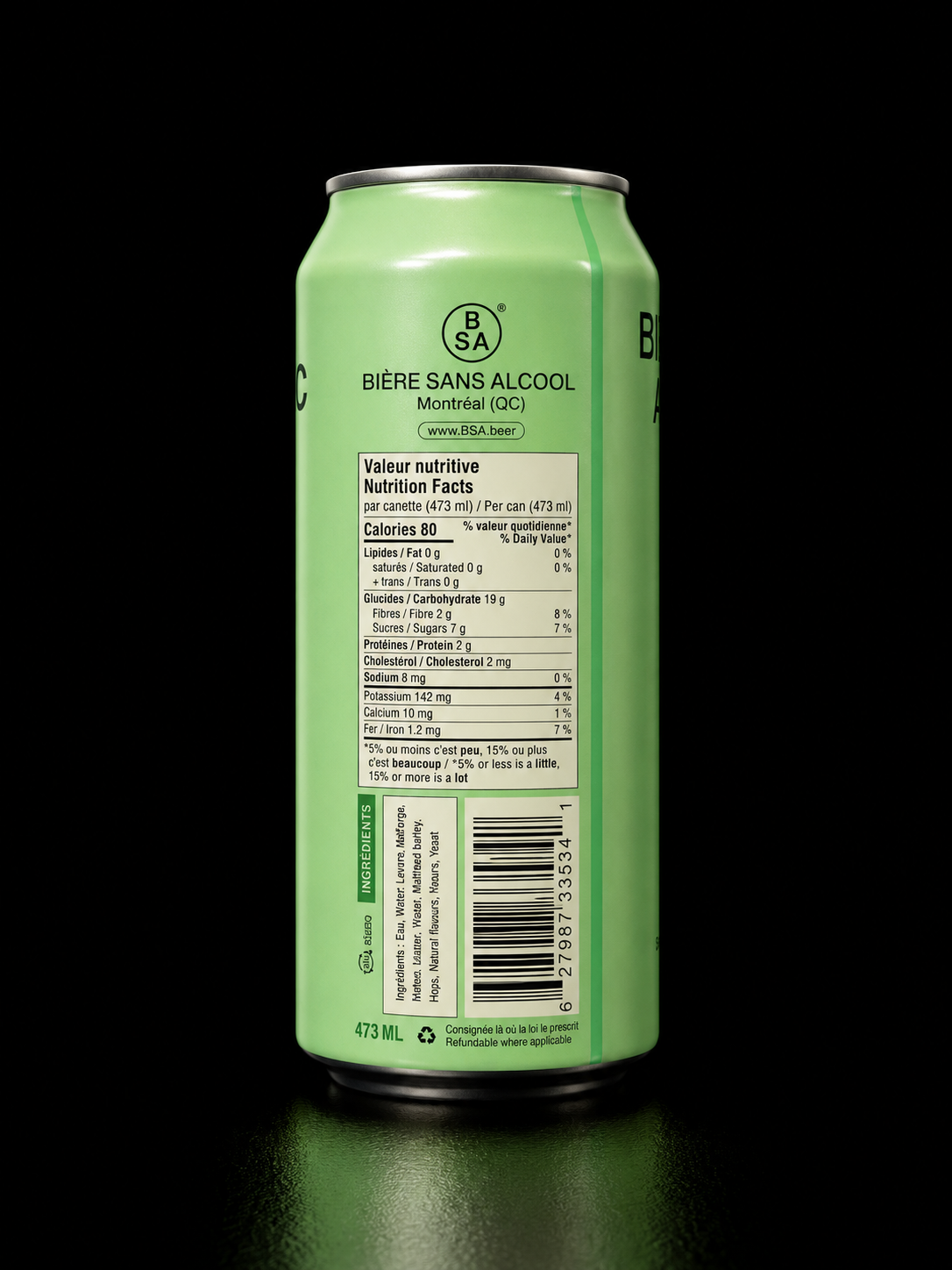 BSA - Bière IPA Douce - 473 ml