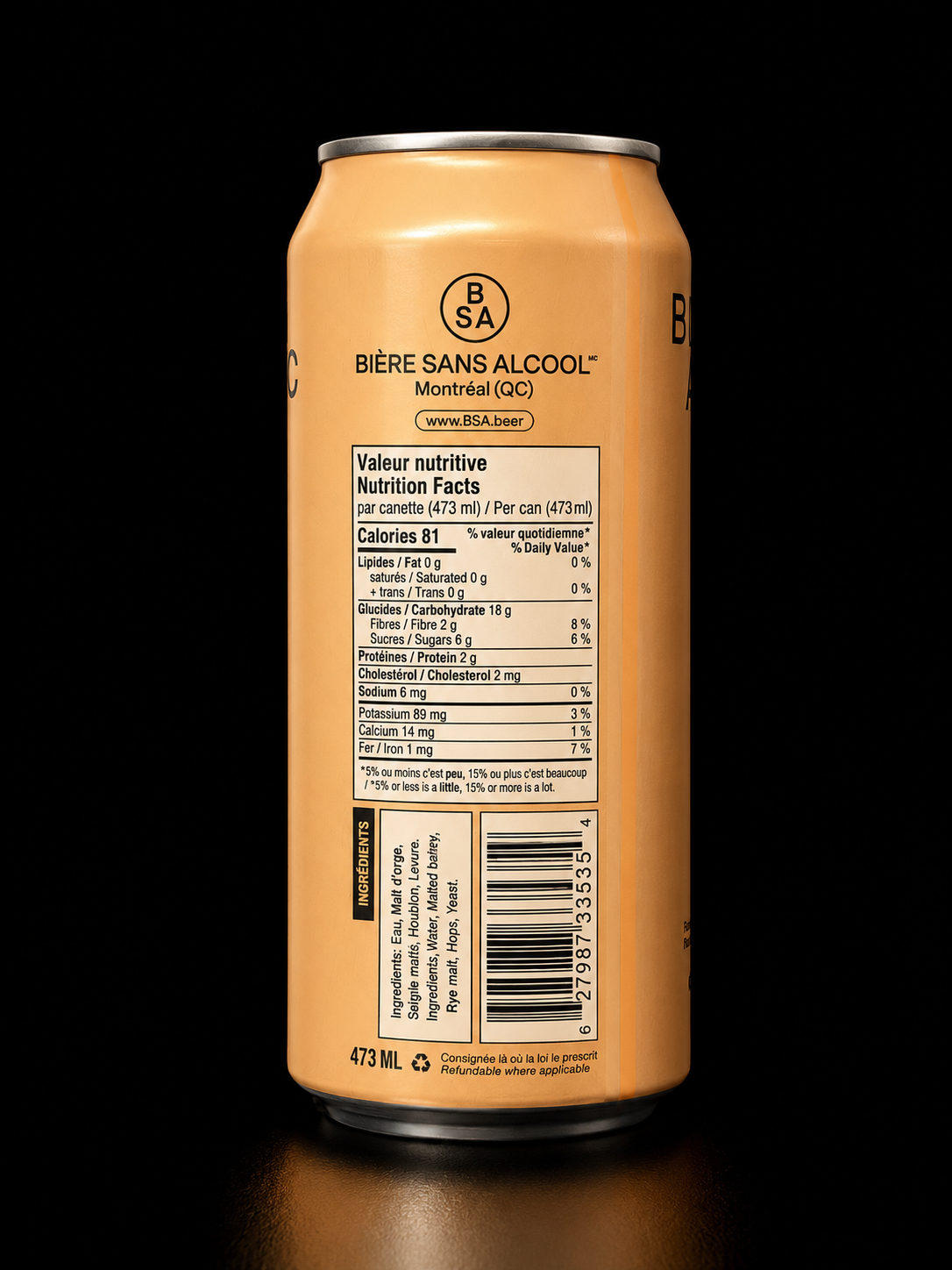 BSA - Bière Sour Tropical - 473 ml