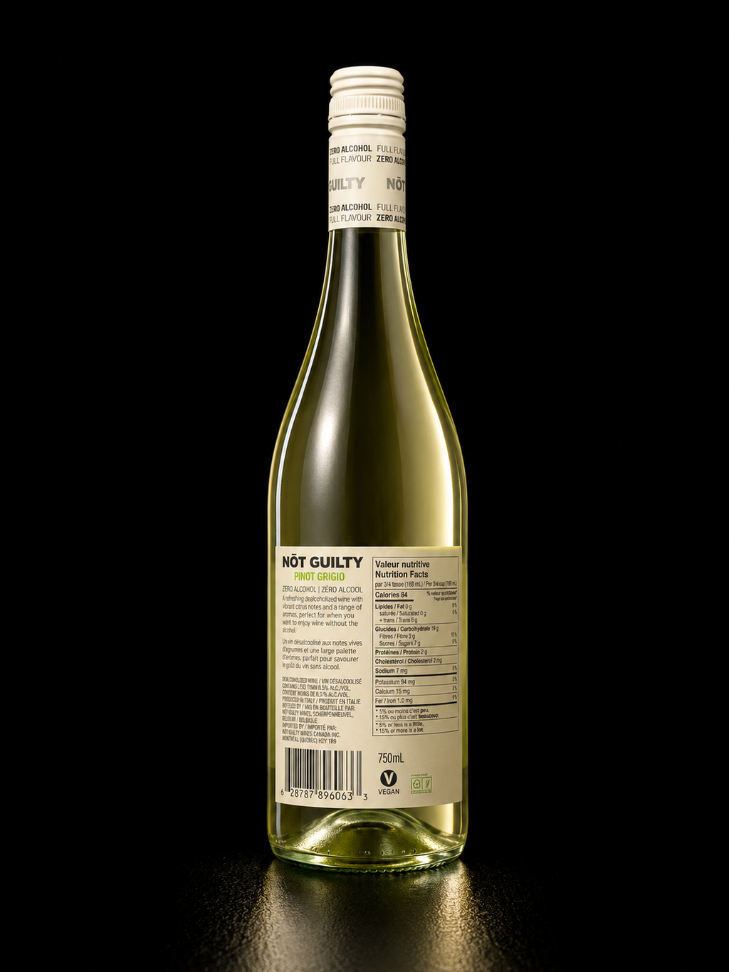 Not Guilty - Pinot Grigio Vin Blanc - 750 ml