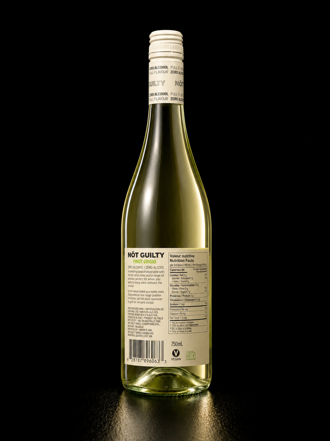 Not Guilty - Pinot Grigio Vin Blanc - 750 ml