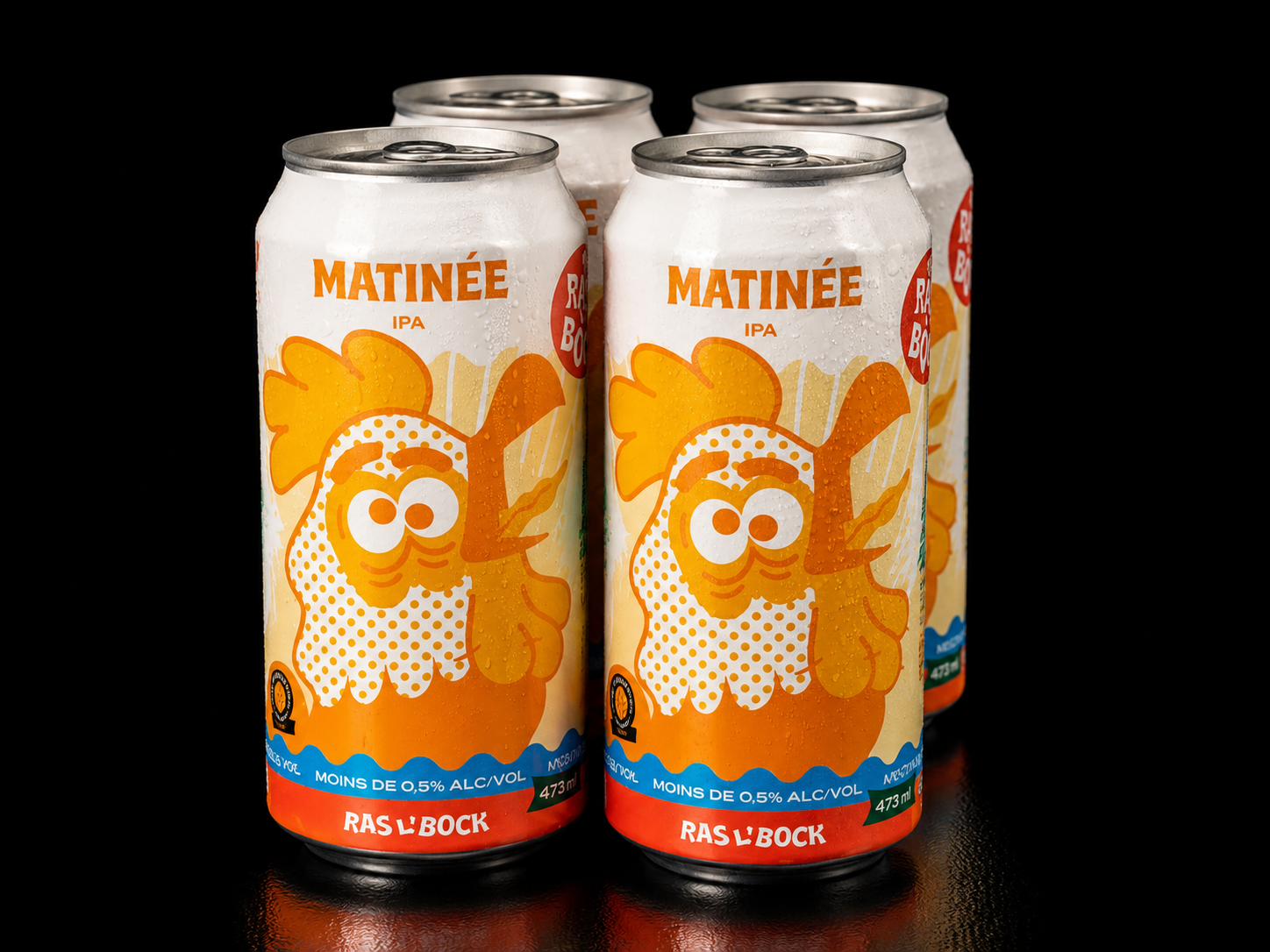 Ras l'Bock - La Matinée (IPA) - Paquet de 4 x 473 ml