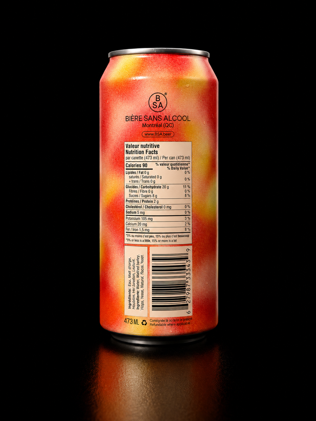 BSA - Bière Sure Fraise *Série Limitée* - 473 ml