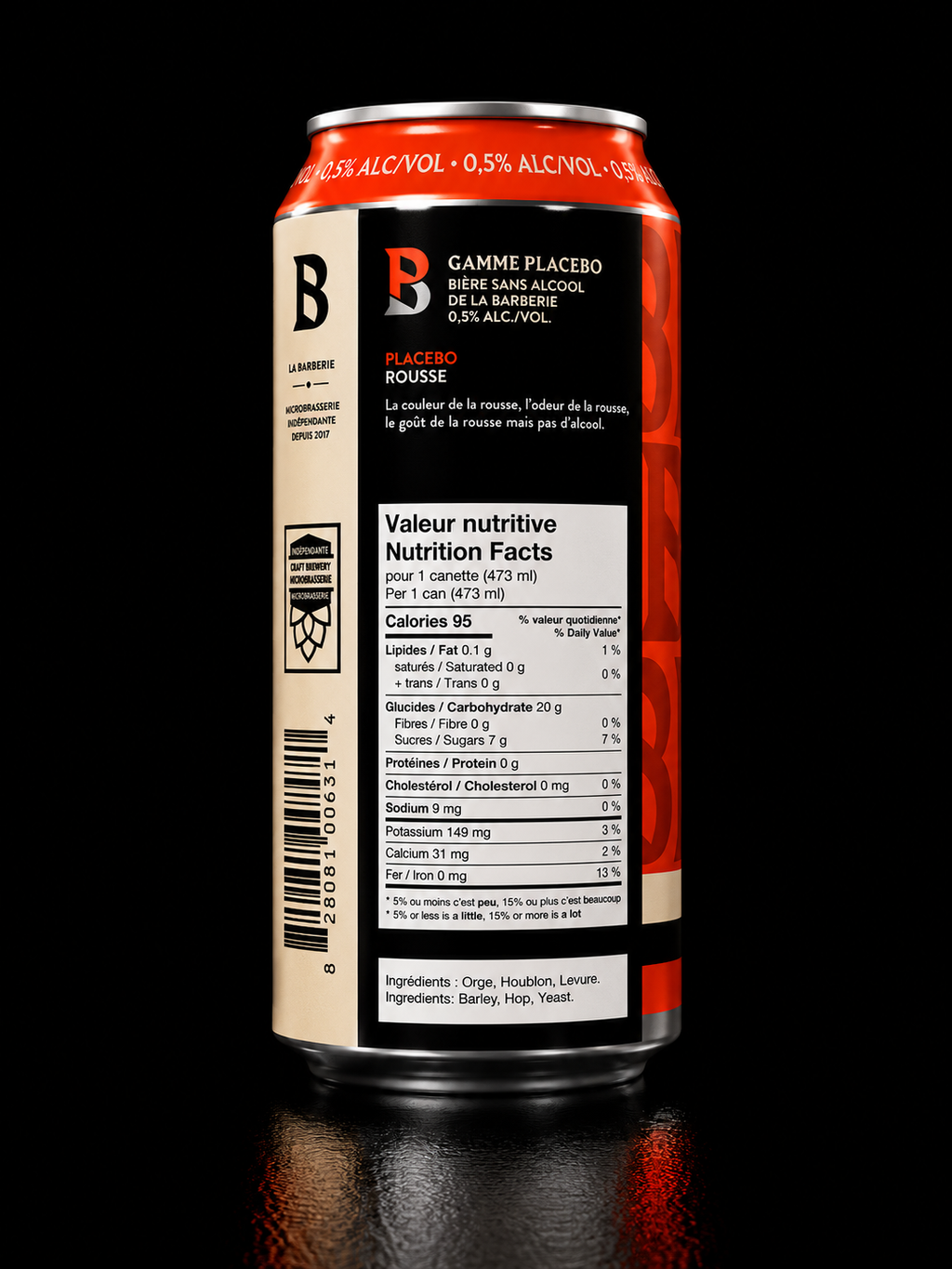 La Barberie - Placebo Rousse - 473 ml