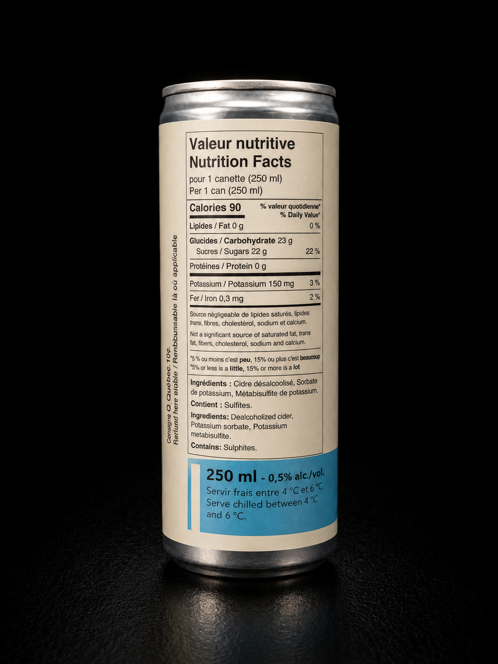 Du Minot Cidrerie - Prêt-à-boire 0.5 - Paquet de 4 x 250 ml
