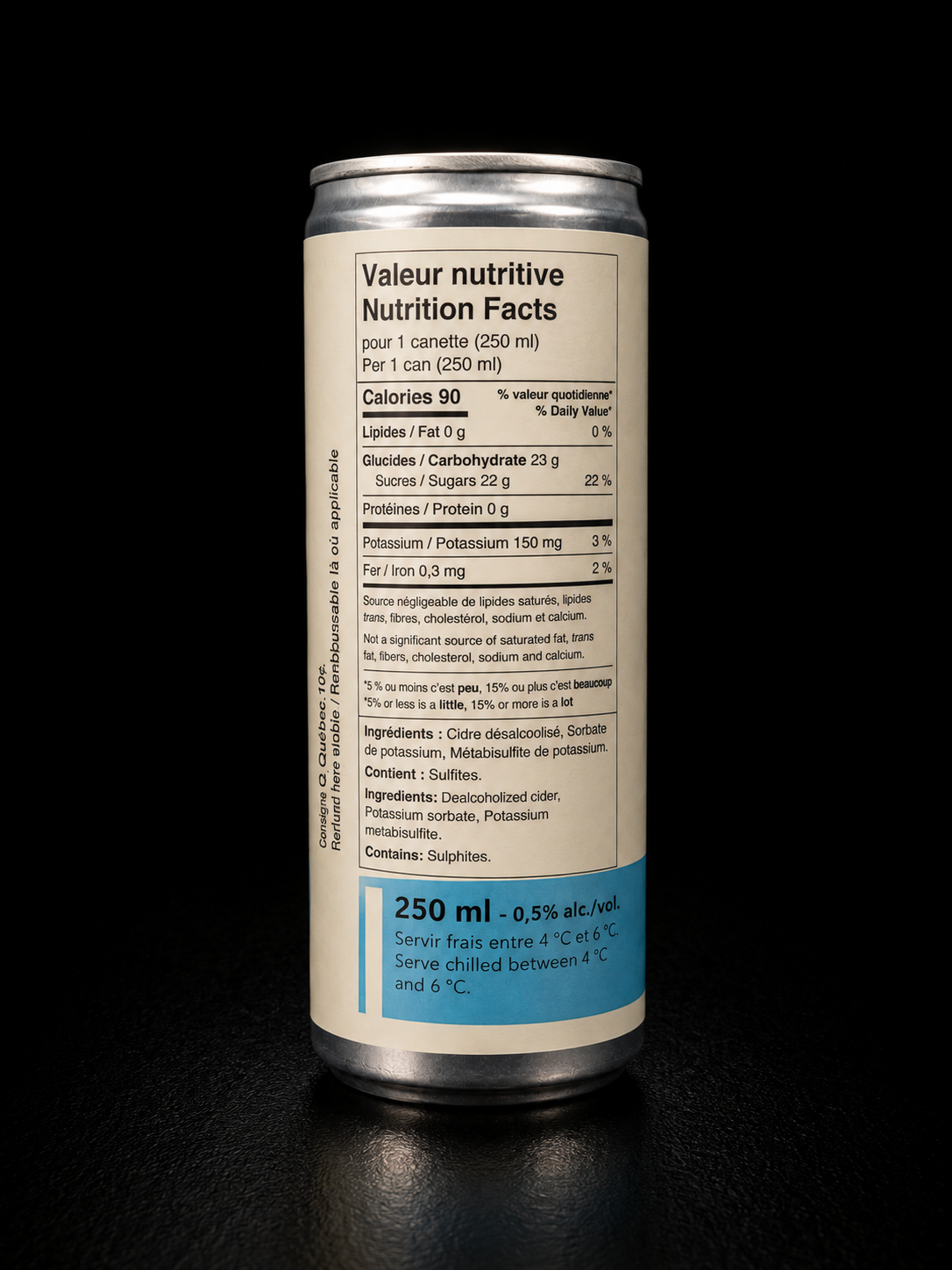 Du Minot Cidrerie - Prêt-à-boire 0.5 - Paquet de 4 x 250 ml