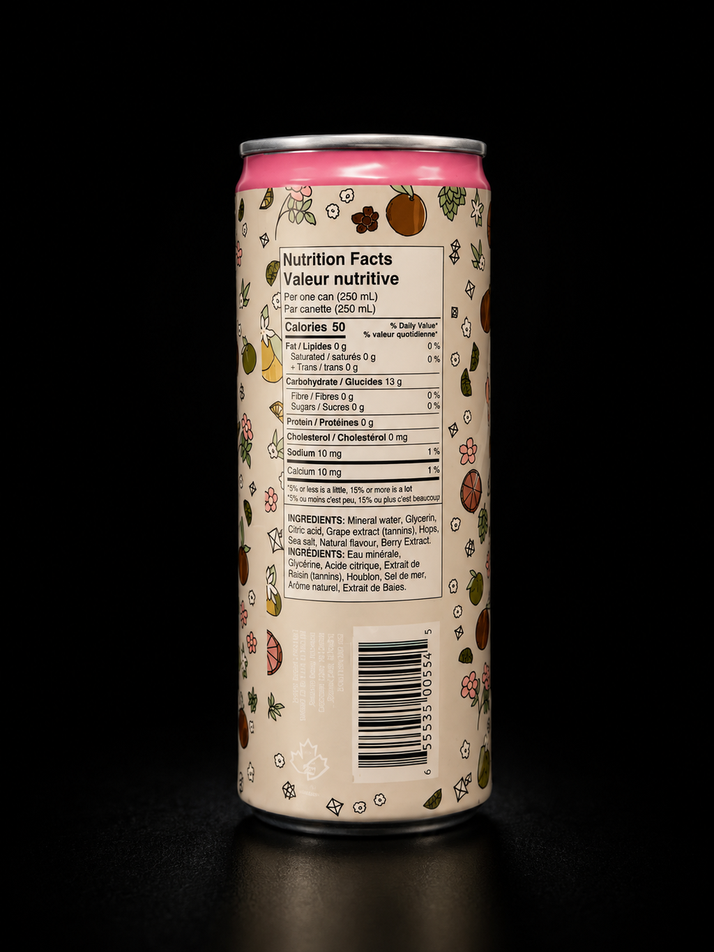 Piquette Zero - Pink Piquette - Paquet de 4 x 250 ml