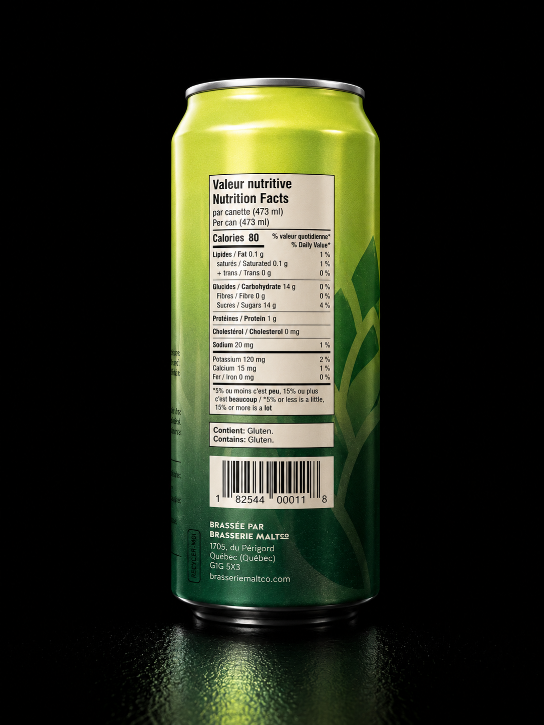 Maltco - Bluffeuse NEIPA sans alcool -  473 ml