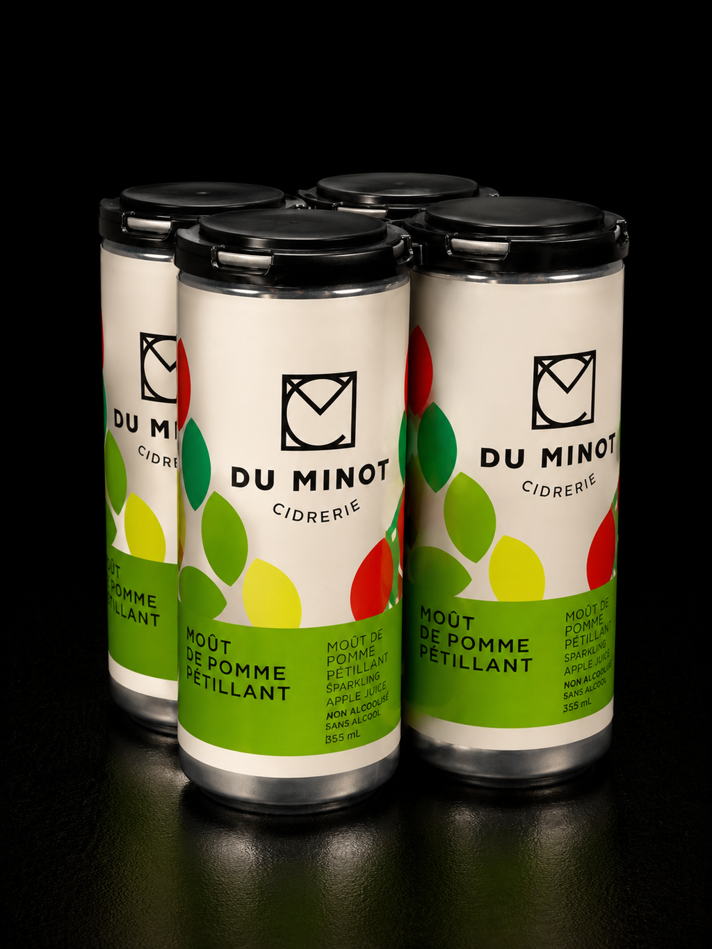 Du Minot Cidrerie - Moût de Pomme Pétillant - 4 x 250ml