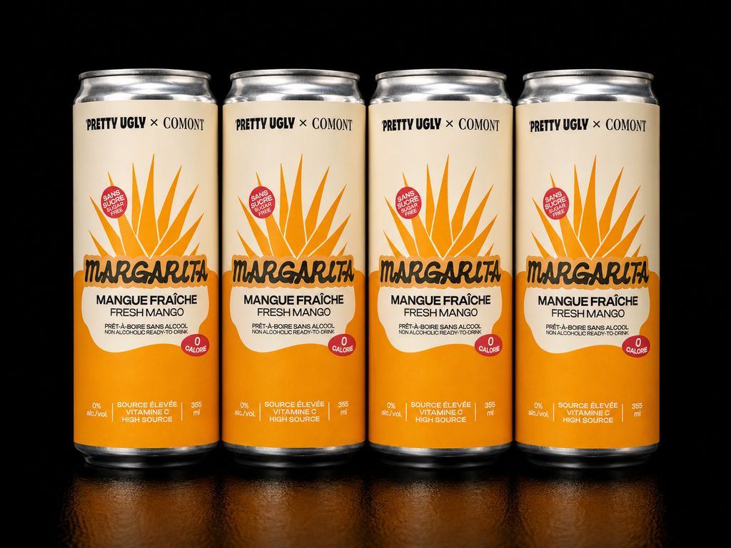 Pretty Ugly & Comont - Margarita Mangue Fraîche - Paquet de 4 x 355ml