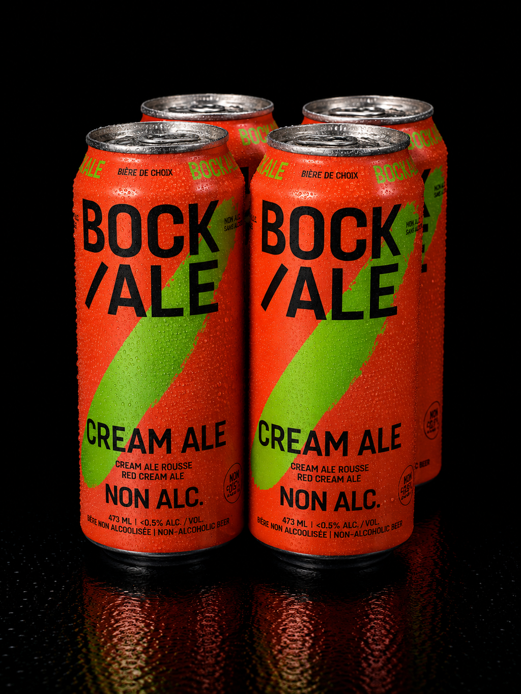 Bock/Ale -  Cream Ale Rousse -  Paquet de 4 x 473 ml