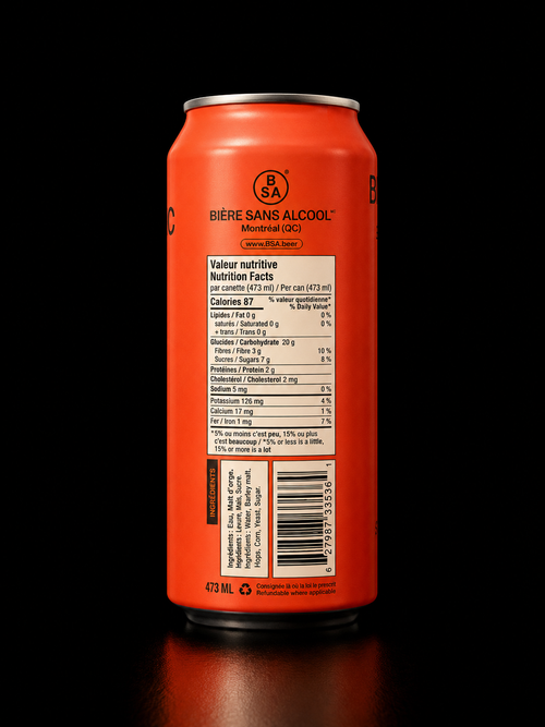 BSA - Bière Sour Framboise - 473 ml
