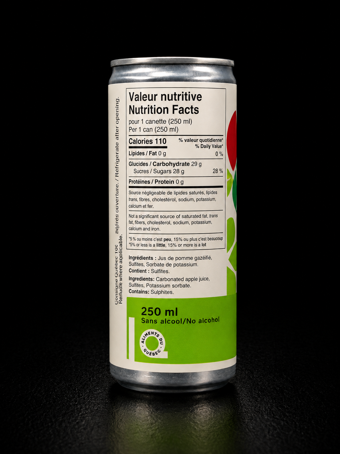 Du Minot Cidrerie - Moût de Pomme Pétillant - 4 x 250ml