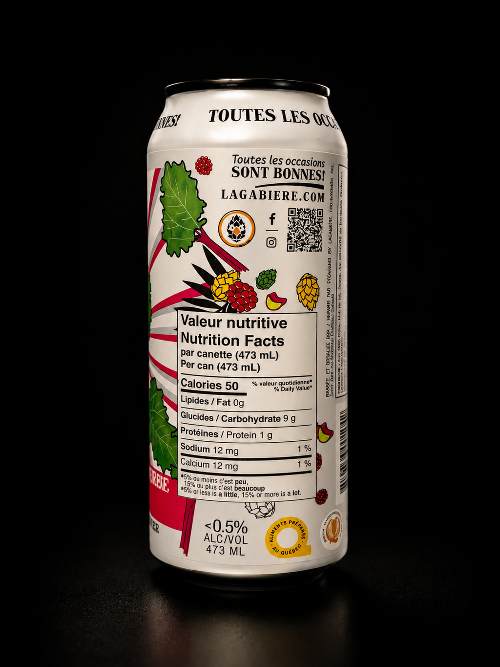 Lagabière - Tiki Sour Rhubarbe Framboise - 473 ml