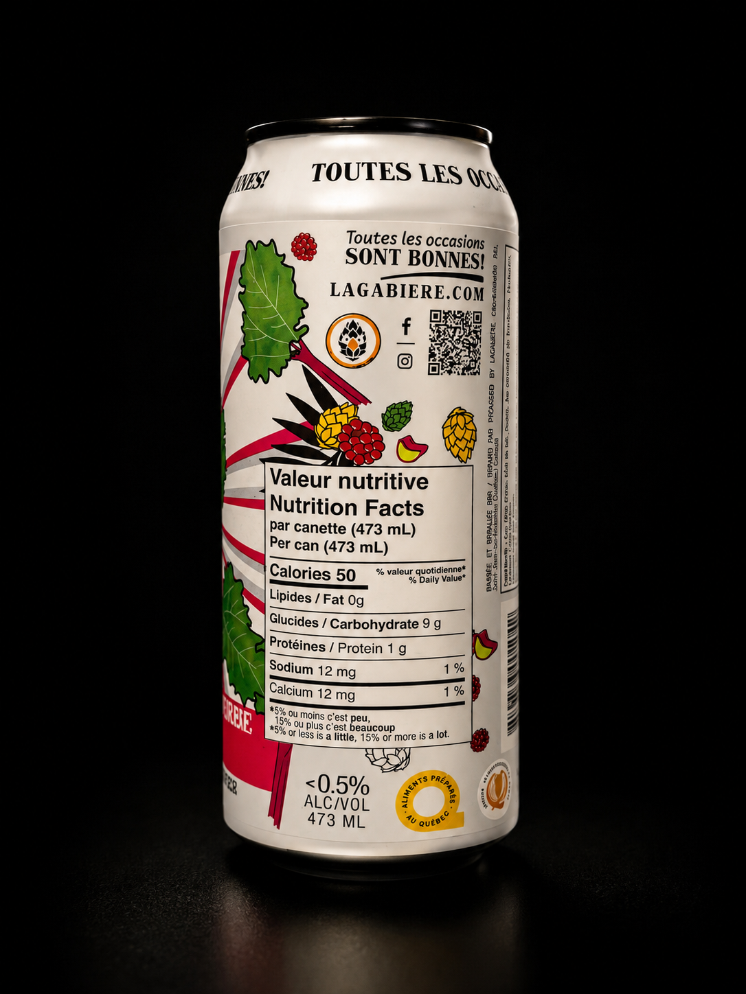 Lagabière - Tiki Sour Rhubarbe Framboise - 473 ml