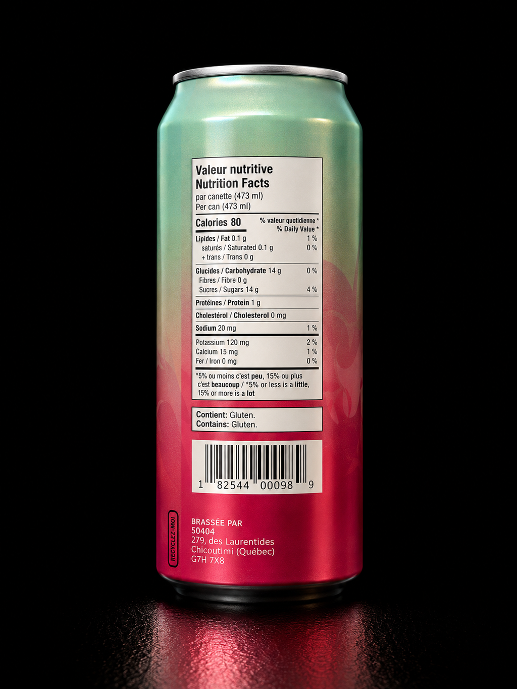 Maltco - Bluffeuse Framboise sans alcool -  473 ml