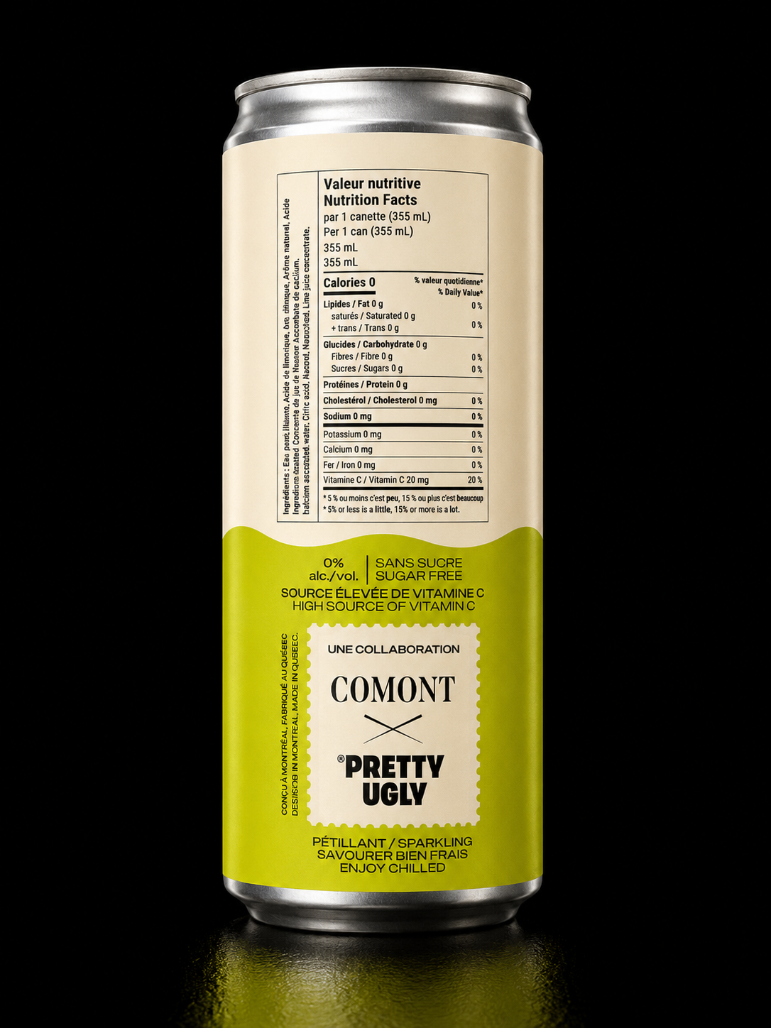 Pretty Ugly & Comont - Margarita Lime Classique - Paquet de 4 x 355ml