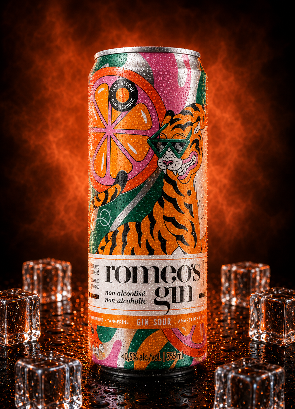 Romeo's Gin - Sour (Amaretto & Tangerine) - 355 ml