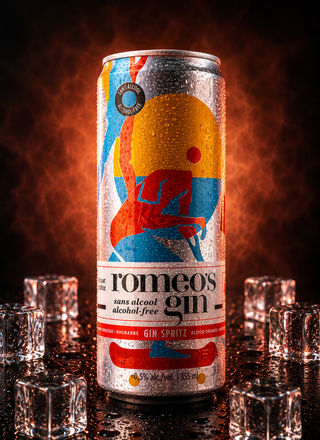 Romeo's Gin - Spritz (Orange Sanguine & Rhubarbe) - 355 ml