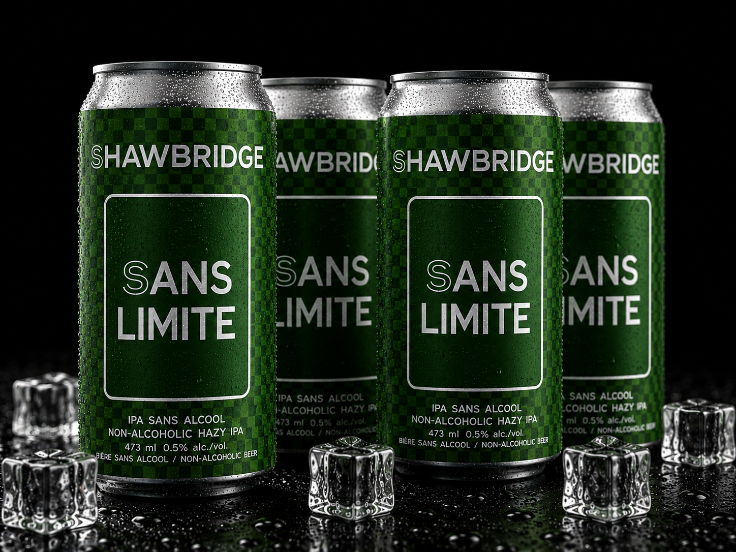 Shawbridge - Sans Limite Hazy IPA - Paquet de 4 x 473 ml