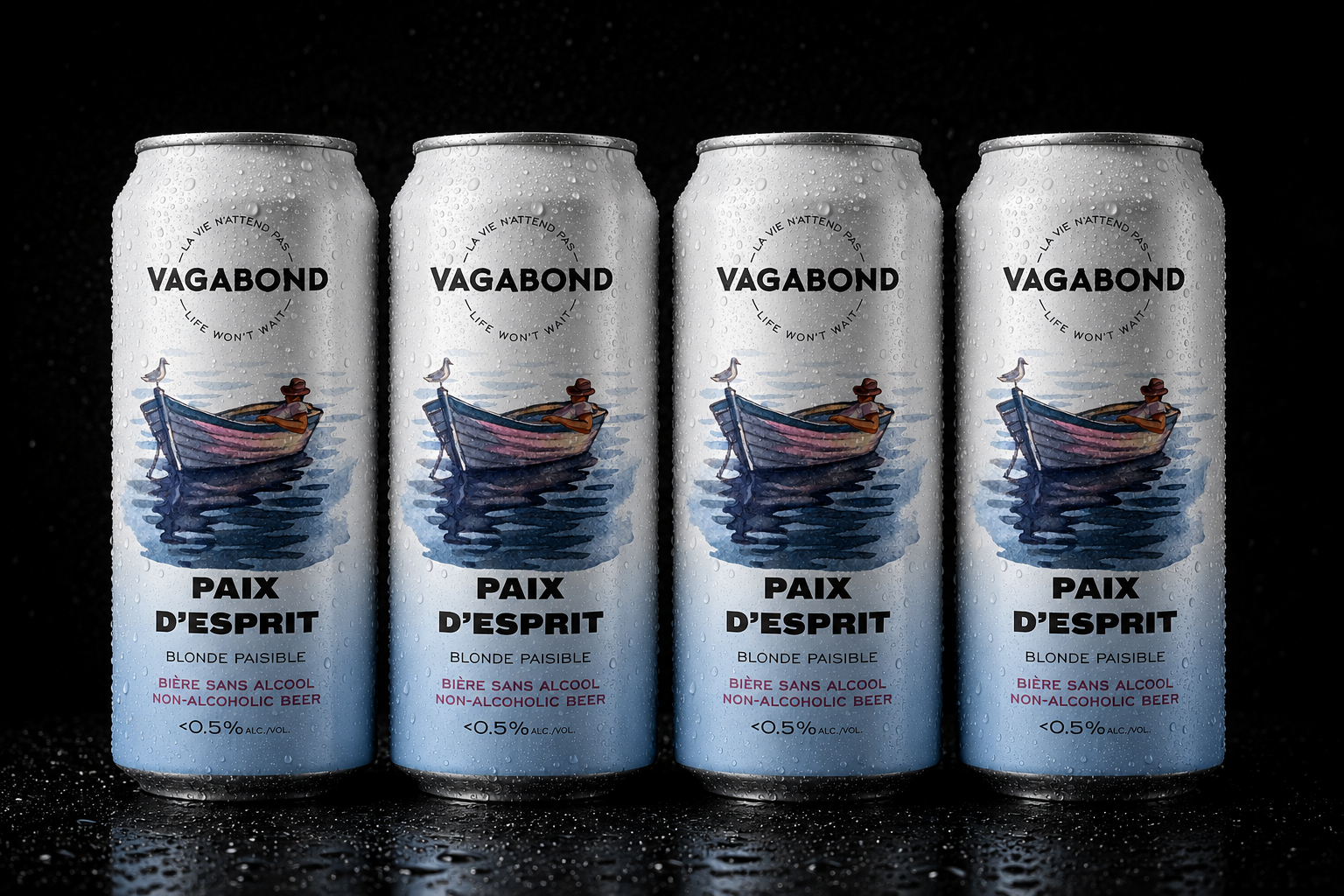 Vagabond - PAIX D'ESPRIT (Blonde Paisible) - Paquet de 4 x 473 ml
