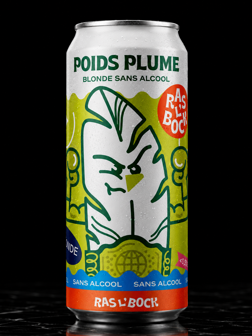 Ras l'Bock - Bière Poids Plume (Blonde) - 473 ml