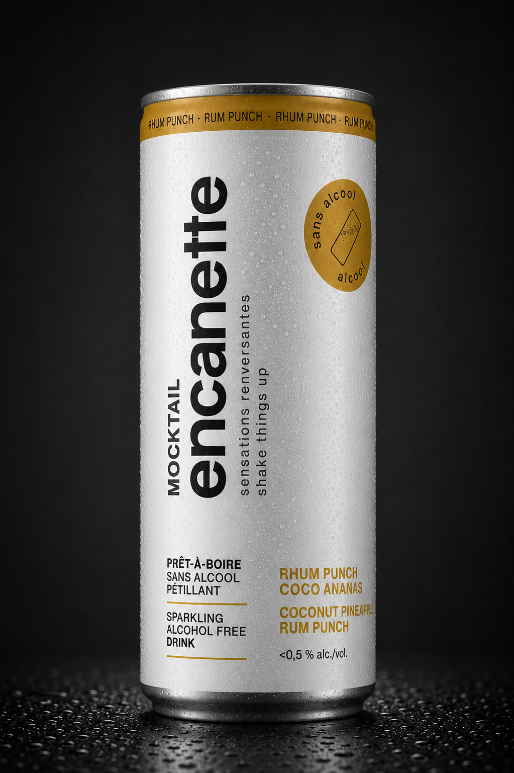 Breuvage Encanette - Rhum Punch Coco Ananas - 250 ml