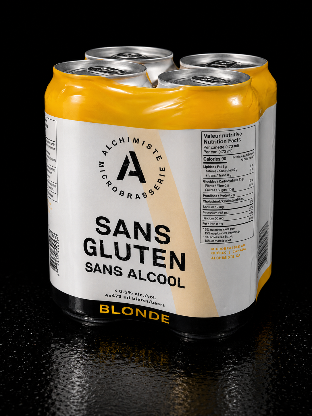 Alchimiste - Blonde SANS GLUTEN -- Paquet de 4 x 473ml
