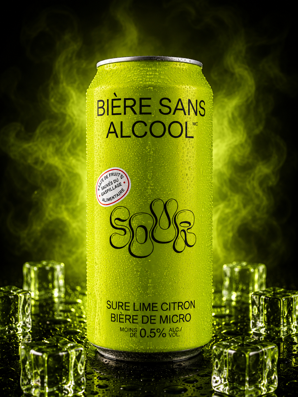 BSA - Bière Sour Lime & Citron - 473 ml