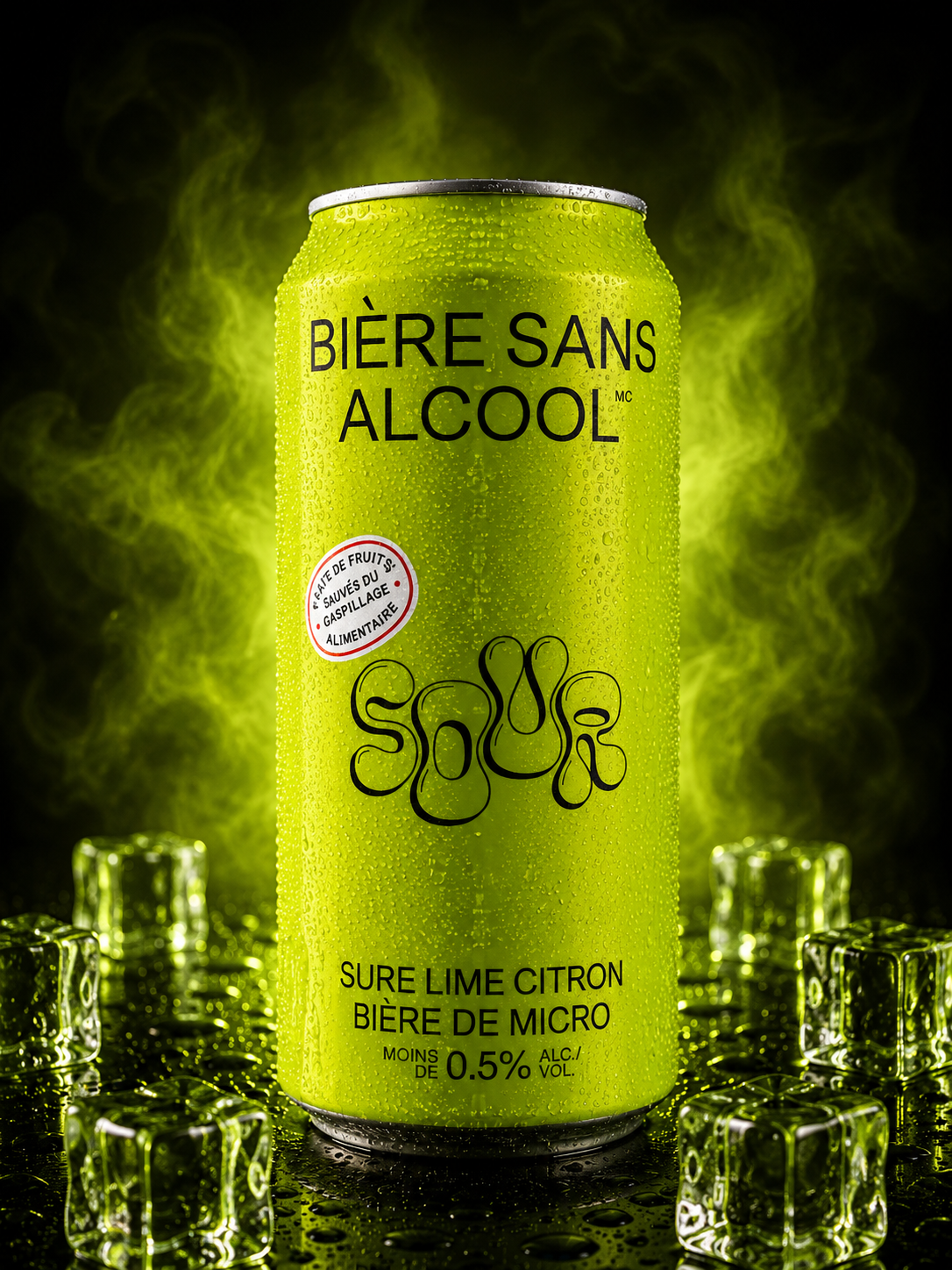 BSA - Bière Sour Lime & Citron - 473 ml