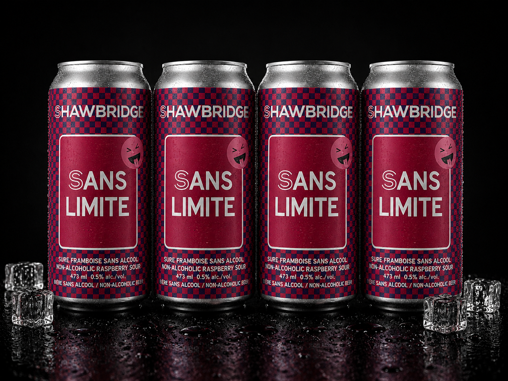 Shawbridge - Sans Limite Sour Framboise - Paquet de 4 x 473 ml